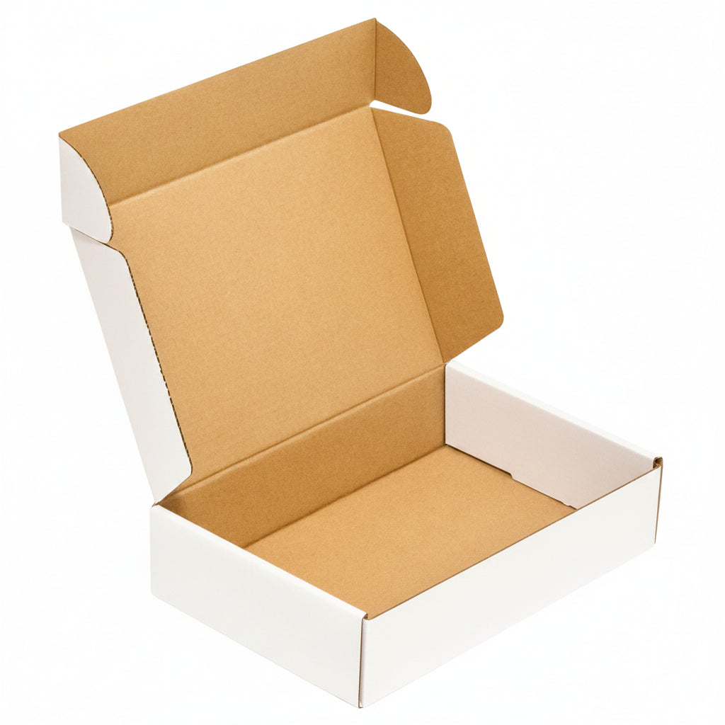 White Courier Mailer Box (9.2 x 6.5 x 2.5 Inches) – 3-Ply Corrugated Shipping & Packing Box
