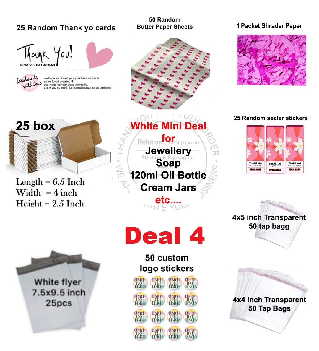 White Mini Deal for Jewellery, Soaps & Beauty Products Business (Deal 4)