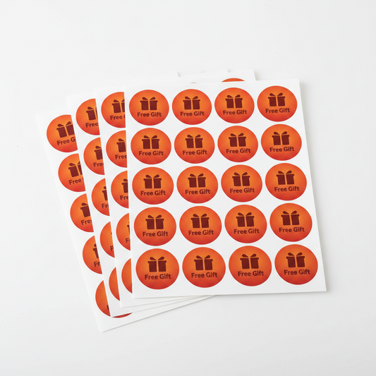 100 Pcs Free Gift 1 Inch Round Stickers Pakistan