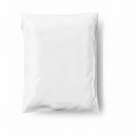 Milky White Courier Flyer Bag (7.5 x 9.5 Inches) – E-Commerce Shipping Bag with Address Pocket