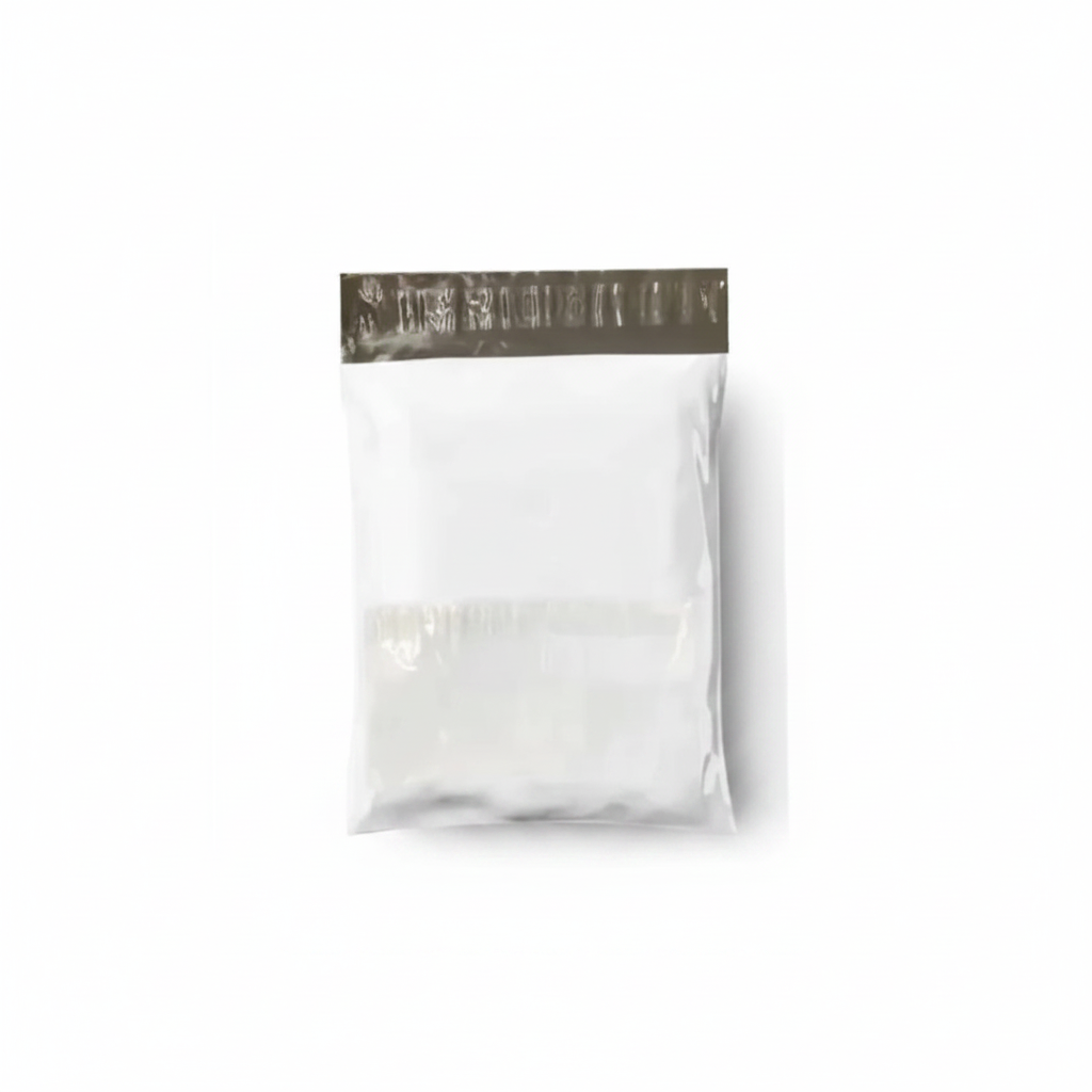 Milky White Courier Flyer Bag (8 x 11 + 2 Inches) – E-Commerce Shipping Bag with Address Pocket