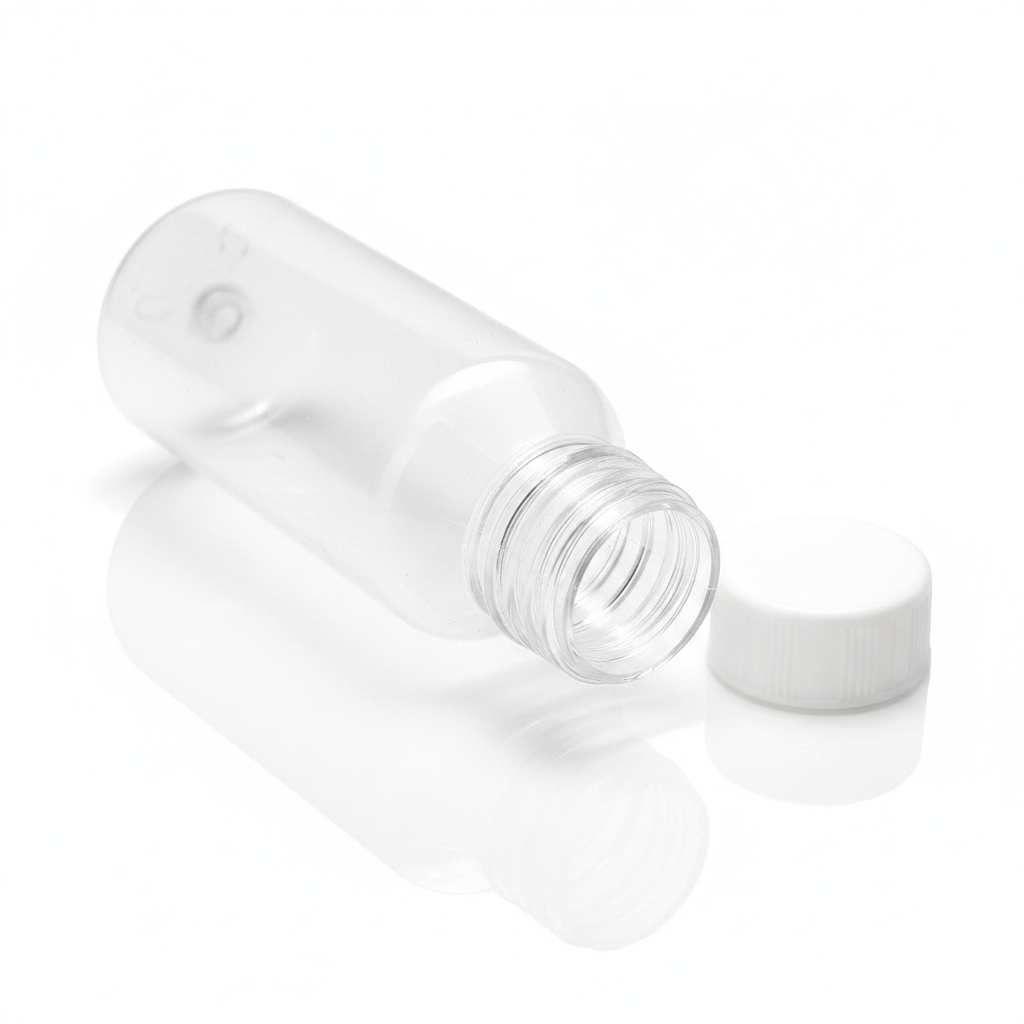 30ml Empty Zam Zam Plastic Bottle – Pack of 24 | Hajj & Umrah Gift Bottles with White Cap