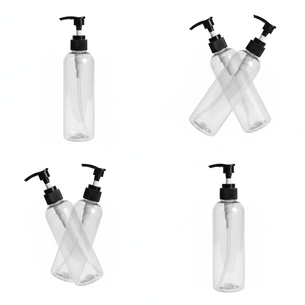 250ml Empty Plastic Pump Bottles – Pack of 24