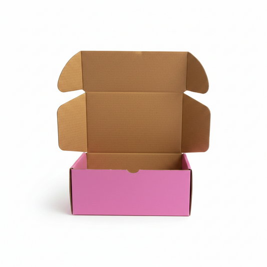 Baby Pink Laminated Corrugated Box (7.5 x 4.5 x 3 Inches) – Premium Packaging for Jewelry & Accessories
