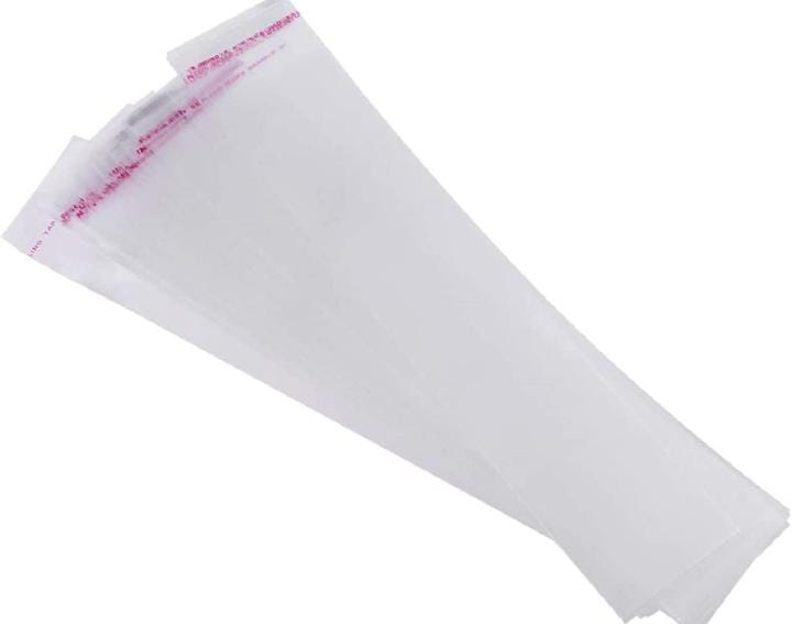 100 Pcs Transparent Self Adhesive BOPP Bags