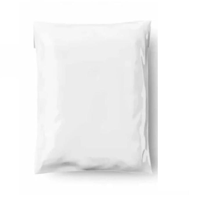 Milky White Courier Flyer Bag (14 x 19 + 2 Inches) – XL E-Commerce Shipping Bag with Address Pocket