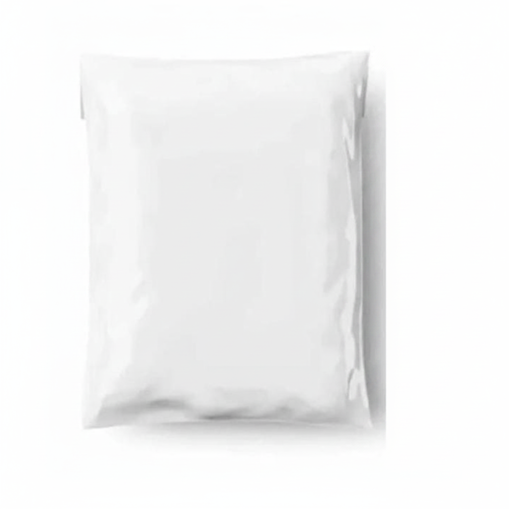 Milky White Courier Flyer Bag (16 x 21 + 2 Inches) – XXL E-Commerce Shipping Bag with Address Pocket