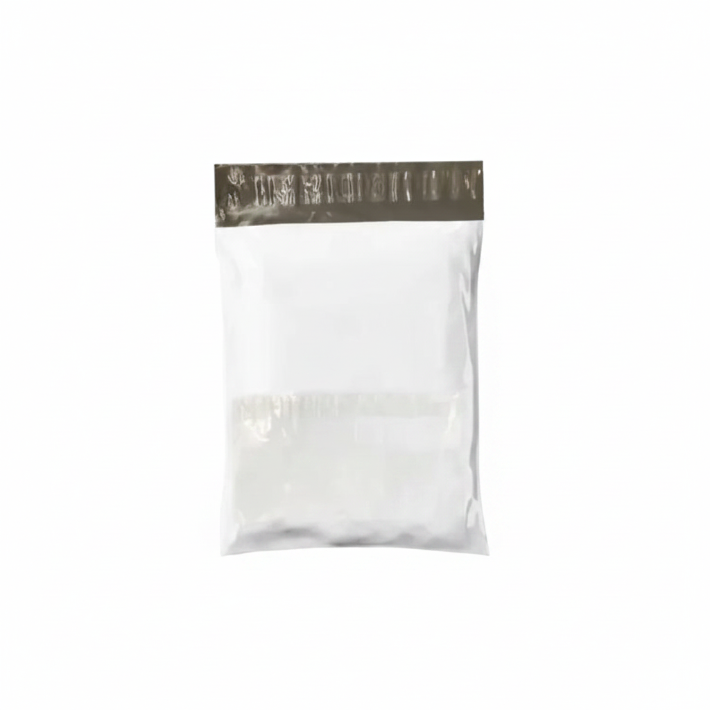 Milky White Courier Flyer Bag (7.5 x 9.5 Inches) – E-Commerce Shipping Bag with Address Pocket