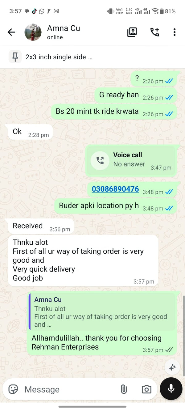 Customer feedback 11