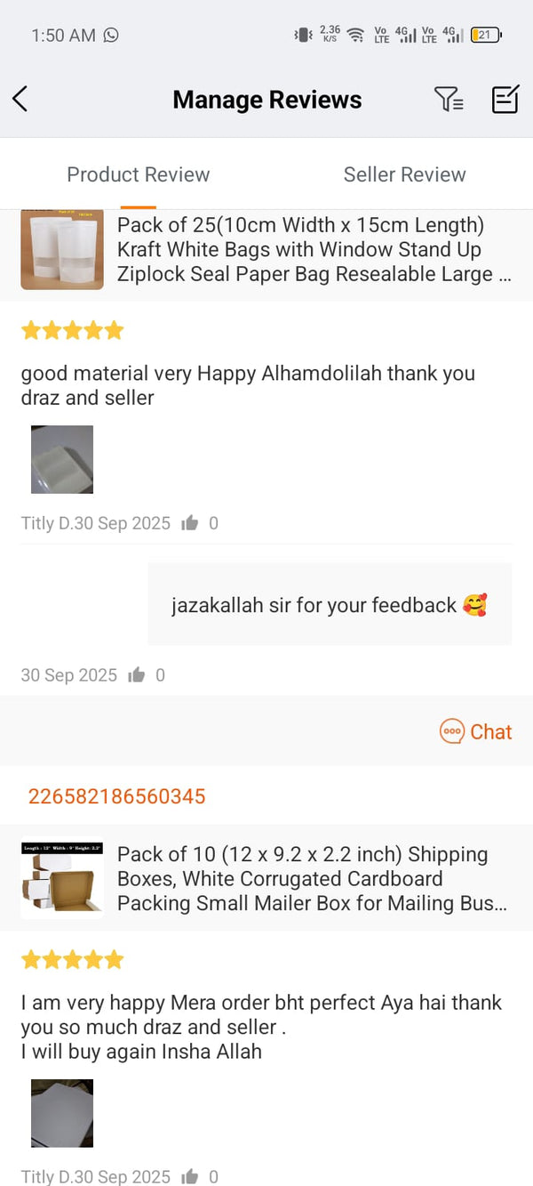 Customer feedback 84