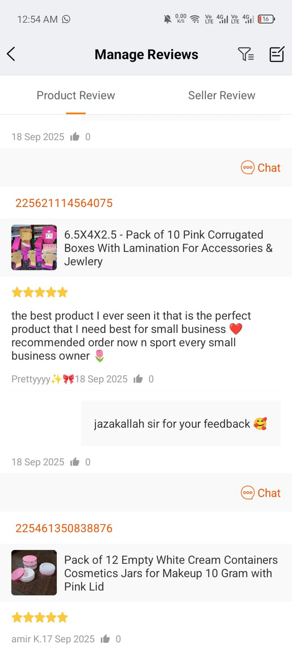Customer feedback 62