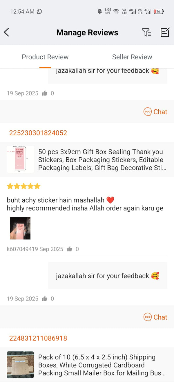 Customer feedback 64