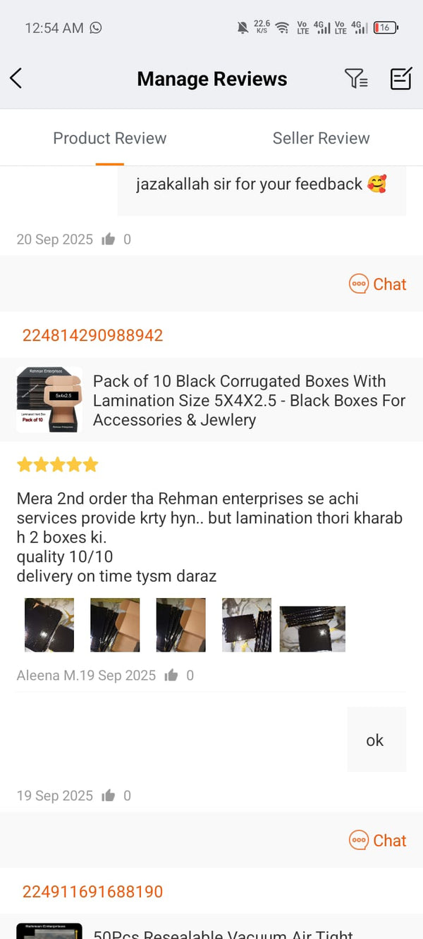 Customer feedback 61