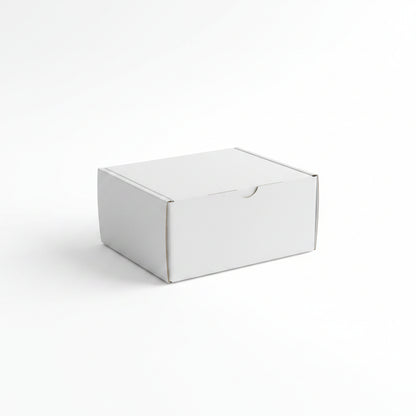 White Courier Mailer Box (5 x 4 x 2.5 Inches) – 3-Ply Corrugated Shipping Box for Cosmetics & Jewelry