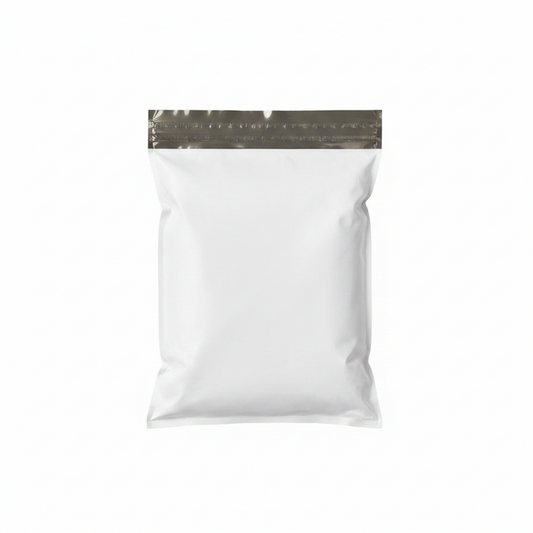 Milky White Courier Flyer Bag (7 x 8 + 2 Inches) – Small E-Commerce Shipping Bag with Address Pocket