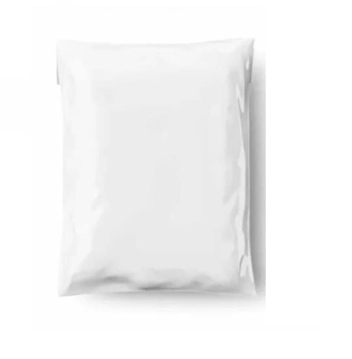 Milky White Courier Flyer Bag (7 x 8 + 2 Inches) – Small E-Commerce Shipping Bag with Address Pocket