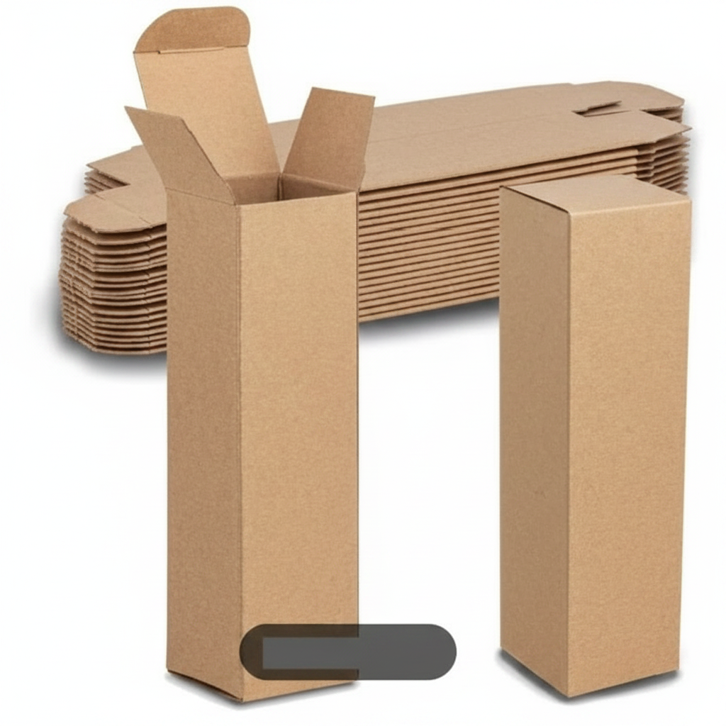 Brown Kraft Tuck Top Box – Pack of 100 | 1.75x1.75 Inch Heavy-Duty Gift Boxes for Hair Oil, Serum & Dropper Bottles