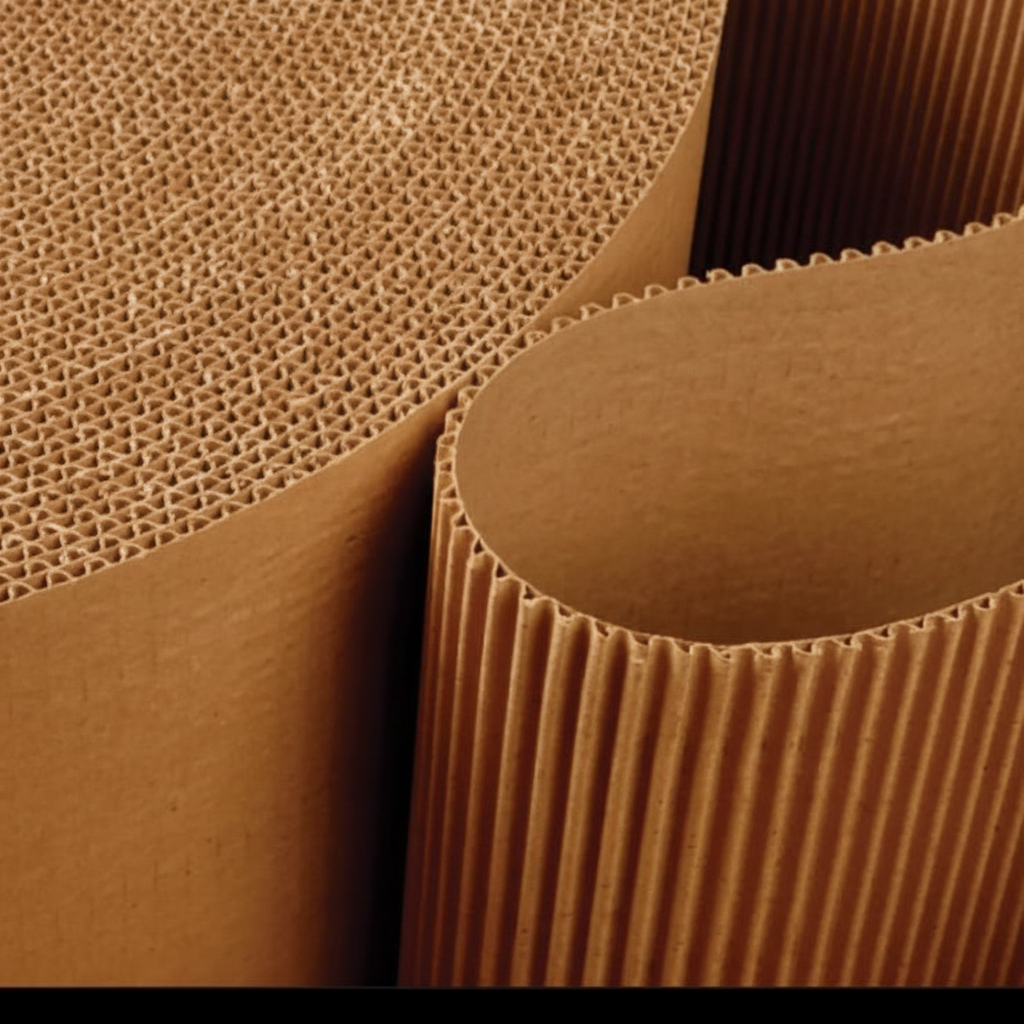 Corrugated Paper Packing Roll – 18 Inch Wide x 20 Meter | Brown Kraft Wrapping Sheet