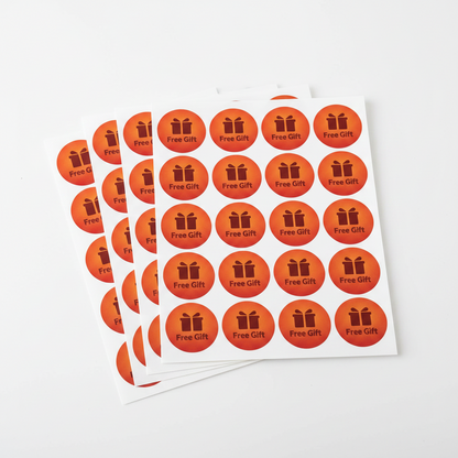 100 Pcs Free Gift 1 Inch Round Stickers Pakistan