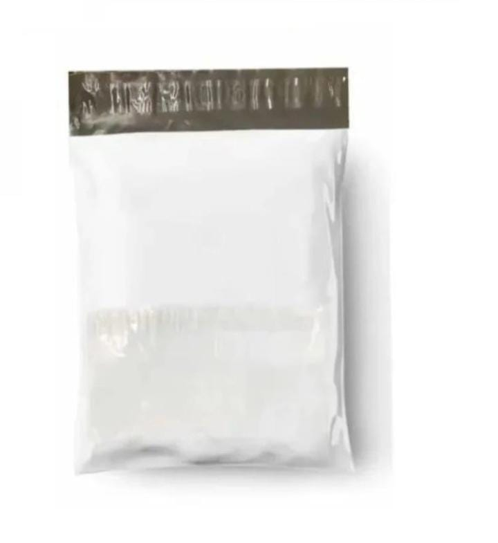 Milky White Courier Flyer Bag (12 x 16 + 2 Inches) – Large E-Commerce Shipping Bag with Address Pocket