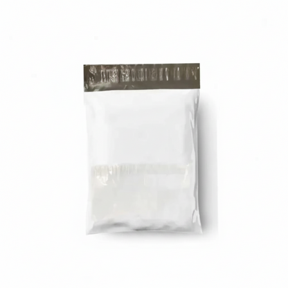 Milky White Courier Flyer Bag (12 x 16 + 2 Inches) – Large E-Commerce Shipping Bag with Address Pocket