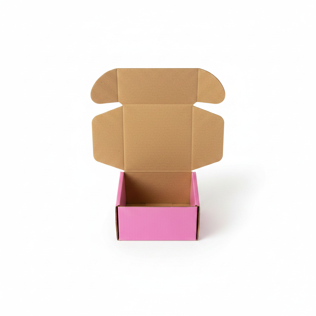 Baby Pink Laminated Corrugated Box (4 x 3.5 x 2.2 Inches) – Premium Mailer Box for Jewelry & Accessories