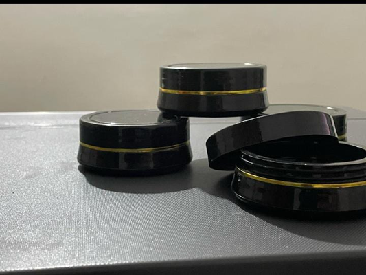 Premium Black Cream Jars for Cosmetics & Skincare – Pack of 12