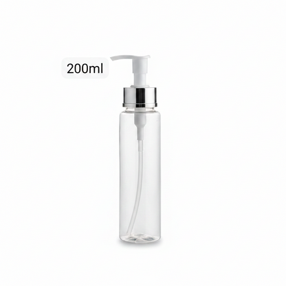 200ml VIP Acrylic Glass Cap Plastic Bottle | Premium Empty Bottle for Hair Oil, Serum & Shampoo Packaging