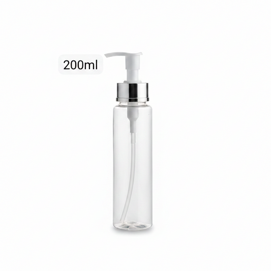 200ml VIP Acrylic Glass Cap Plastic Bottle | Premium Empty Bottle for Hair Oil, Serum & Shampoo Packaging