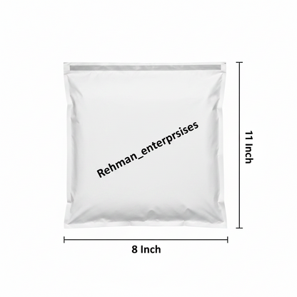 Milky White Courier Flyer Bag (8 x 11 + 2 Inches) – E-Commerce Shipping Bag with Address Pocket