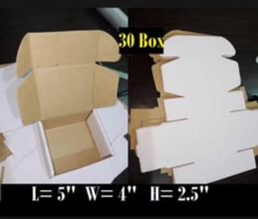 White Courier Mailer Box (5 x 4 x 2.5 Inches) – 3-Ply Corrugated Shipping Box for Cosmetics & Jewelry