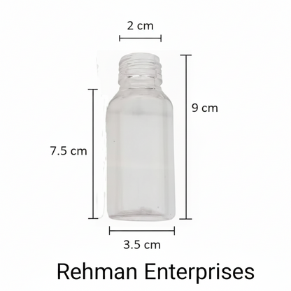 30ml Empty Zam Zam Plastic Bottle – Pack of 24 | Hajj & Umrah Gift Bottles with White Cap