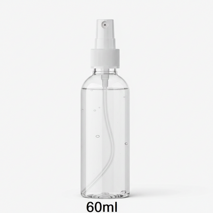 60ml Fine Mist Spray Bottle – Pack of 12 | Empty Refillable Plastic Spray Bottles for Hair, Travel & Cosmetics