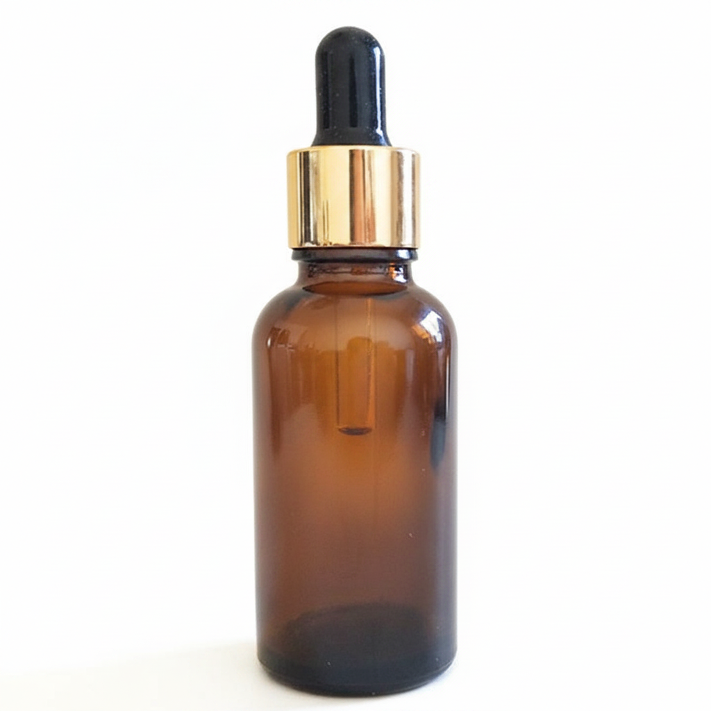 50ml Amber Glass Dropper Bottle – Pack of 12 | Empty Refillable Bottles for Essential Oil, Serum & Cosmetics
