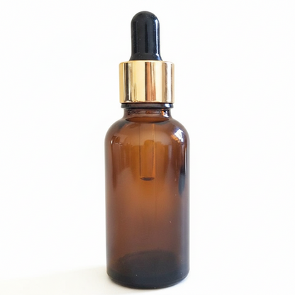 50ml Amber Glass Dropper Bottle – Pack of 12 | Empty Refillable Bottles for Essential Oil, Serum & Cosmetics