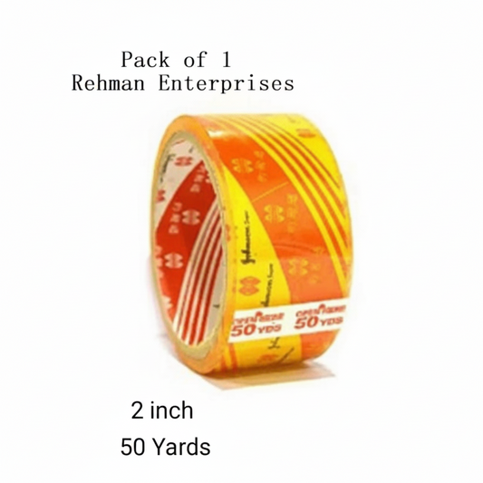 2 Inch 50 Yards Transparent Scotch Tape | Super Adhesive Heavy Duty Packing Tape for Office, School & Packaging
