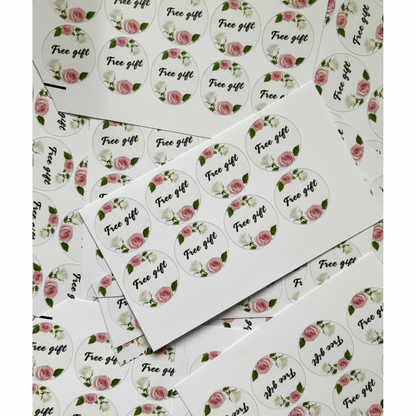100 Pcs Free Gift 1 Inch Round Stickers Pakistan