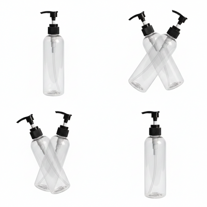 250ml Empty Plastic Pump Bottles – Pack of 24