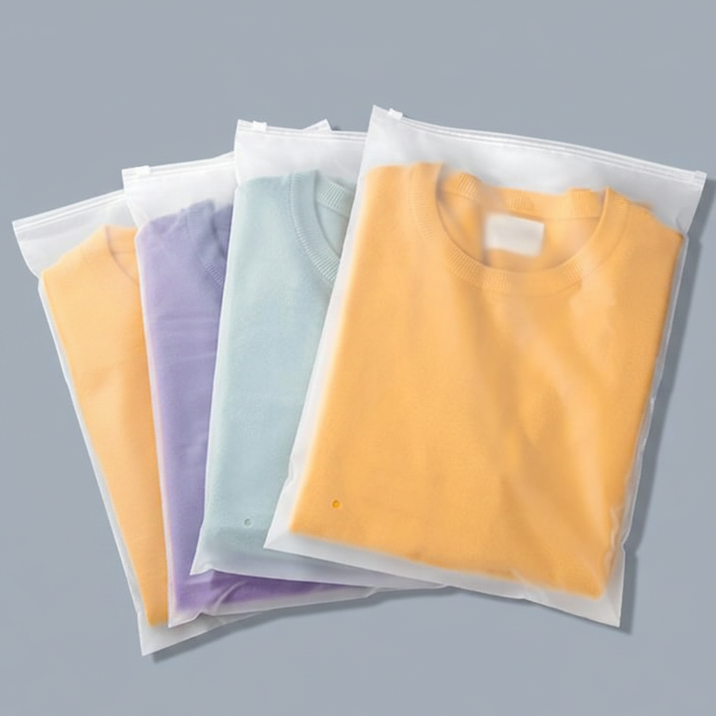 12x14 Inch Zipper Slider Suit Packing Bags – Frosted Ziplock Plastic Bags for Clothing, Cosmetics & Travel | MOQ 100