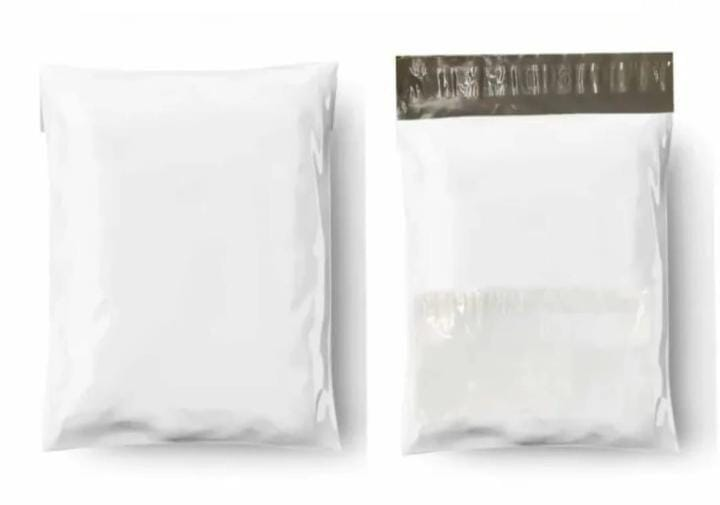 Milky White Courier Flyer Bag (8 x 11 + 2 Inches) – E-Commerce Shipping Bag with Address Pocket