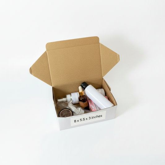 White Hard Packing Box (8 x 5.5 x 3 Inches) – Corrugated Courier & Gift Box