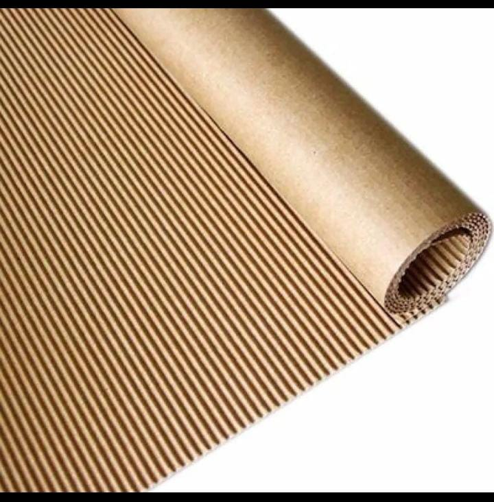 Corrugated Paper Packing Roll – 18 Inch Wide x 20 Meter | Brown Kraft Wrapping Sheet