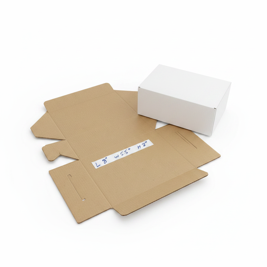 White Hard Packing Box (8 x 5.5 x 3 Inches) – Corrugated Courier & Gift Box