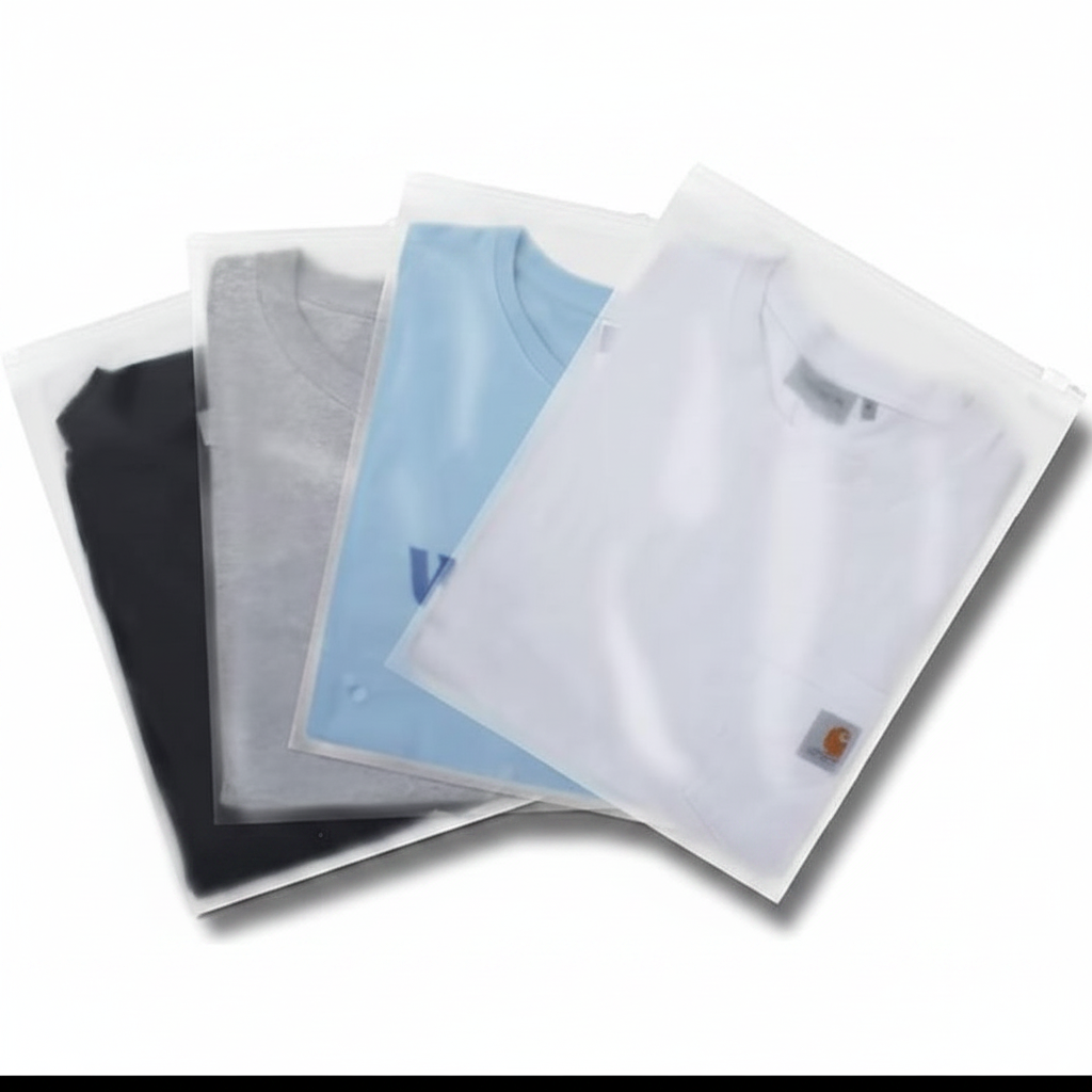 Zipper Slider Suit Packing Bag (12 x 14 Inches) – Frosted Ziplock Plastic Bag for Clothing & Retail Packaging