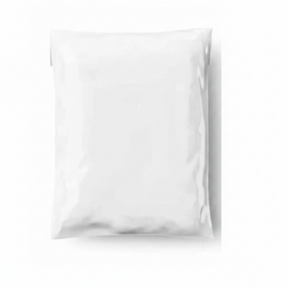 Milky White Courier Flyer Bag (14 x 19 + 2 Inches) – XL E-Commerce Shipping Bag with Address Pocket