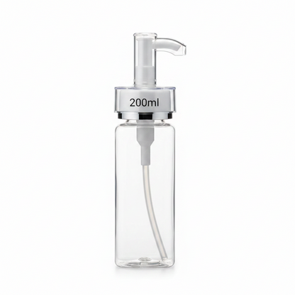 200ml VIP Acrylic Glass Cap Plastic Bottle | Premium Empty Bottle for Hair Oil, Serum & Shampoo Packaging