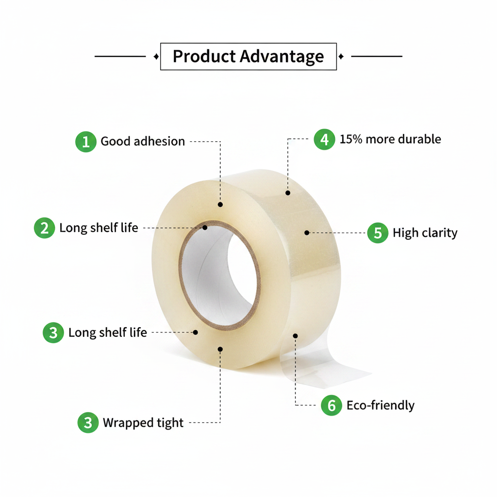 Clear Packing Tape Product Advantages – Good Adhesion, Long Shelf Life, High Clarity, Eco-Friendly