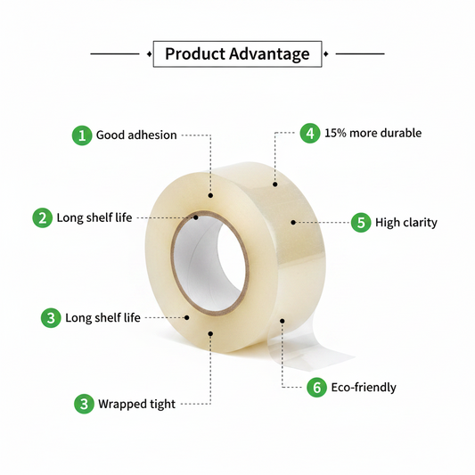 Clear Packing Tape Product Advantages – Good Adhesion, Long Shelf Life, High Clarity, Eco-Friendly