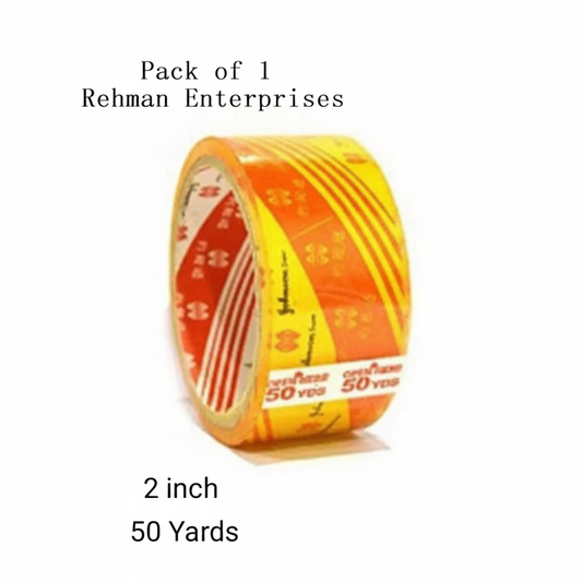 2 Inch 50 Yards Transparent Scotch Tape | Super Adhesive Heavy Duty Packing Tape for Office, School & Packaging