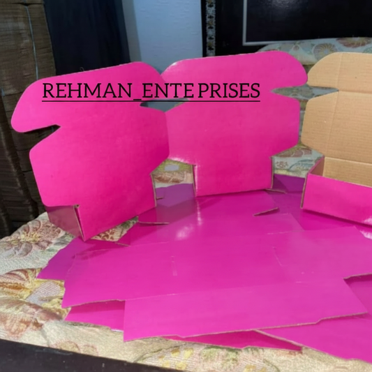 Pink Laminated Corrugated Box (5 x 4 x 2.5 Inches) – Premium Packaging for Jewelry & Accessories